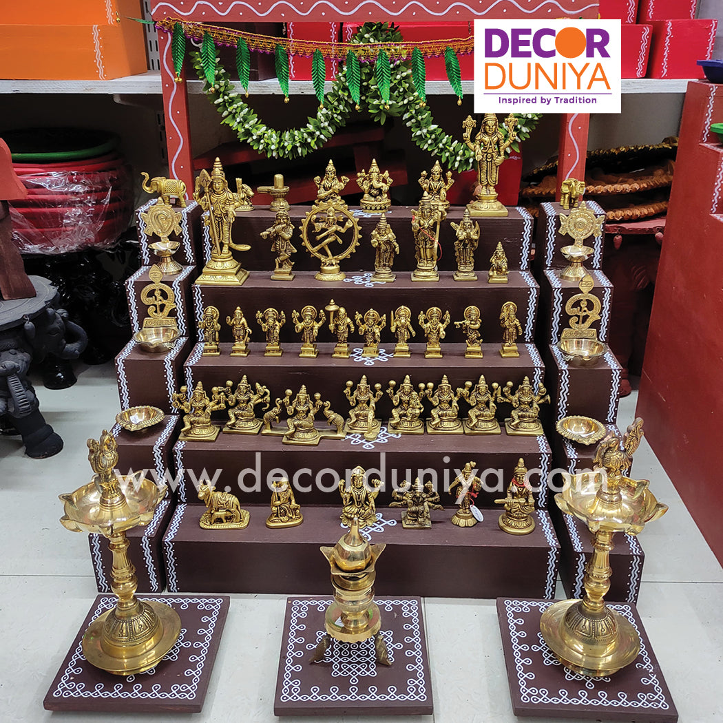 5 Step Brass Idols Golu - Entire Set - MBS02