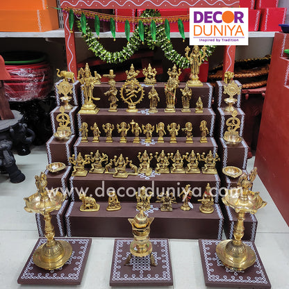 5 Step Brass Idols Golu - Entire Set - MBS02