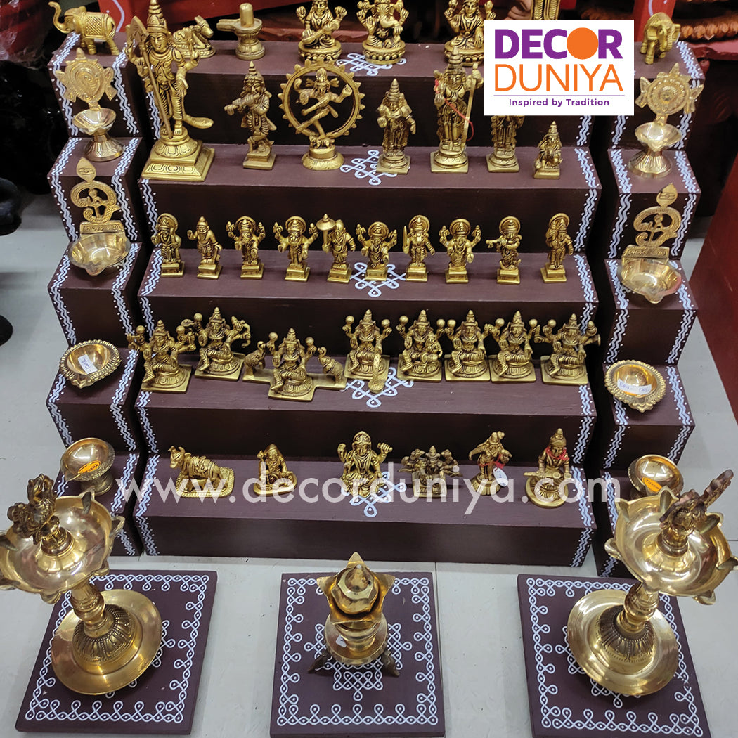 5 Step Brass Idols Golu - Entire Set - MBS02