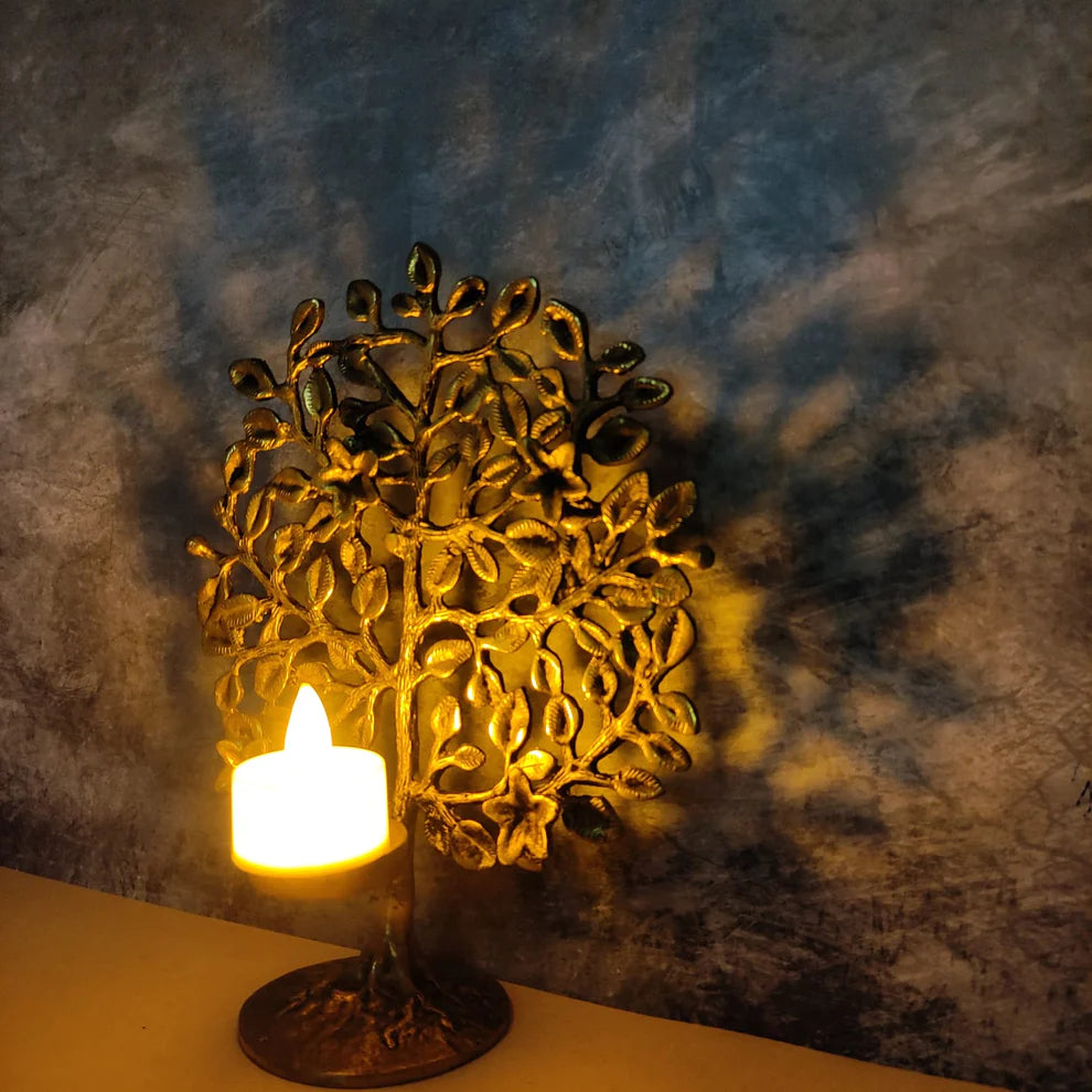 Karpaga Viruksham Tree with T Light Holder - VA03