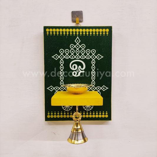 Wooden Kolam Wall Shelf, Vilakku Madam - VMN6