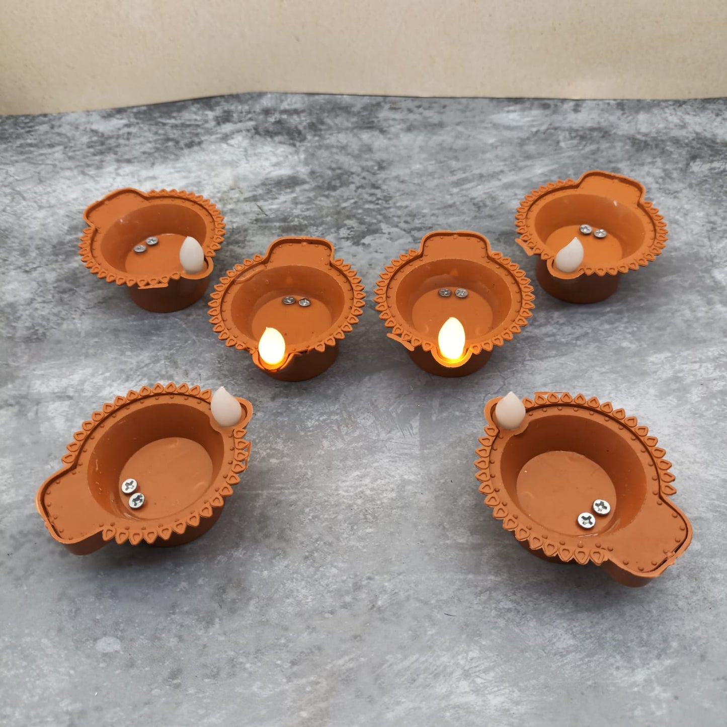 Water Sensor Diyas - Set of 6 Pcs - WD03