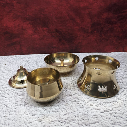 Brass Camphor Diya Diffuser - SB6