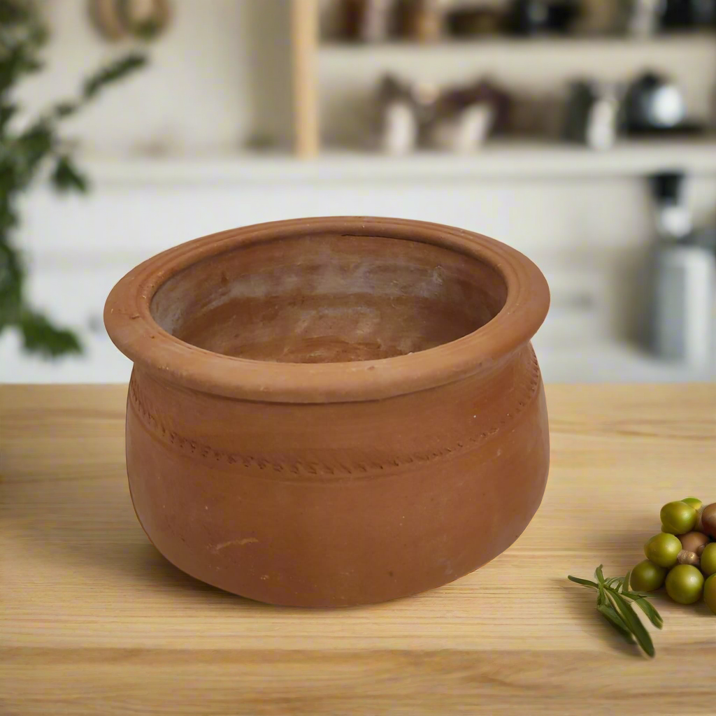 Red Mud Pot - Keerai Kal Chatti - RM0032