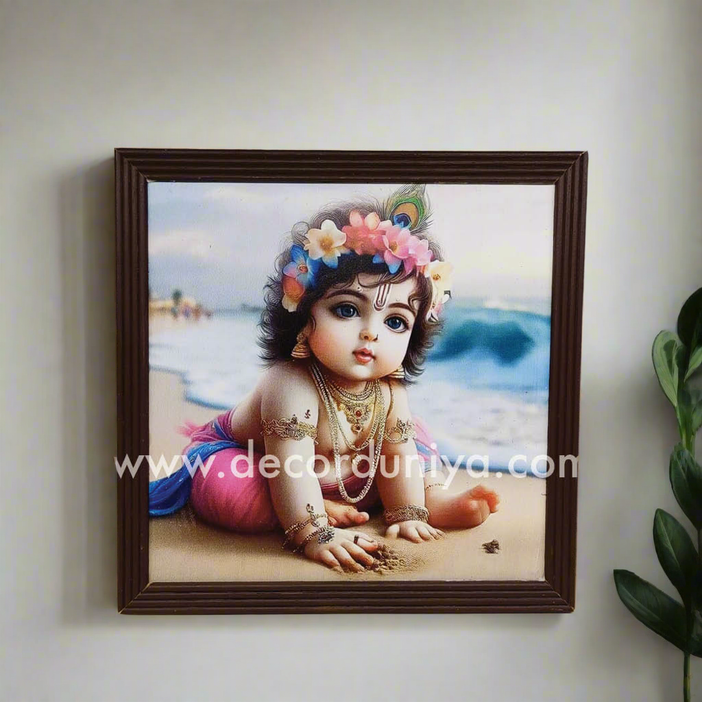 Wooden Krishna Wall Hangings - KWH1