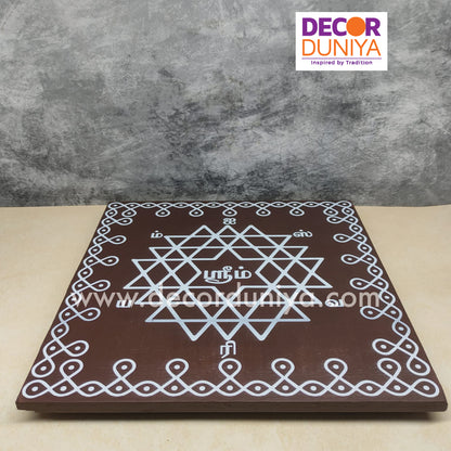 Wooden Kolam Manai - A01B-c