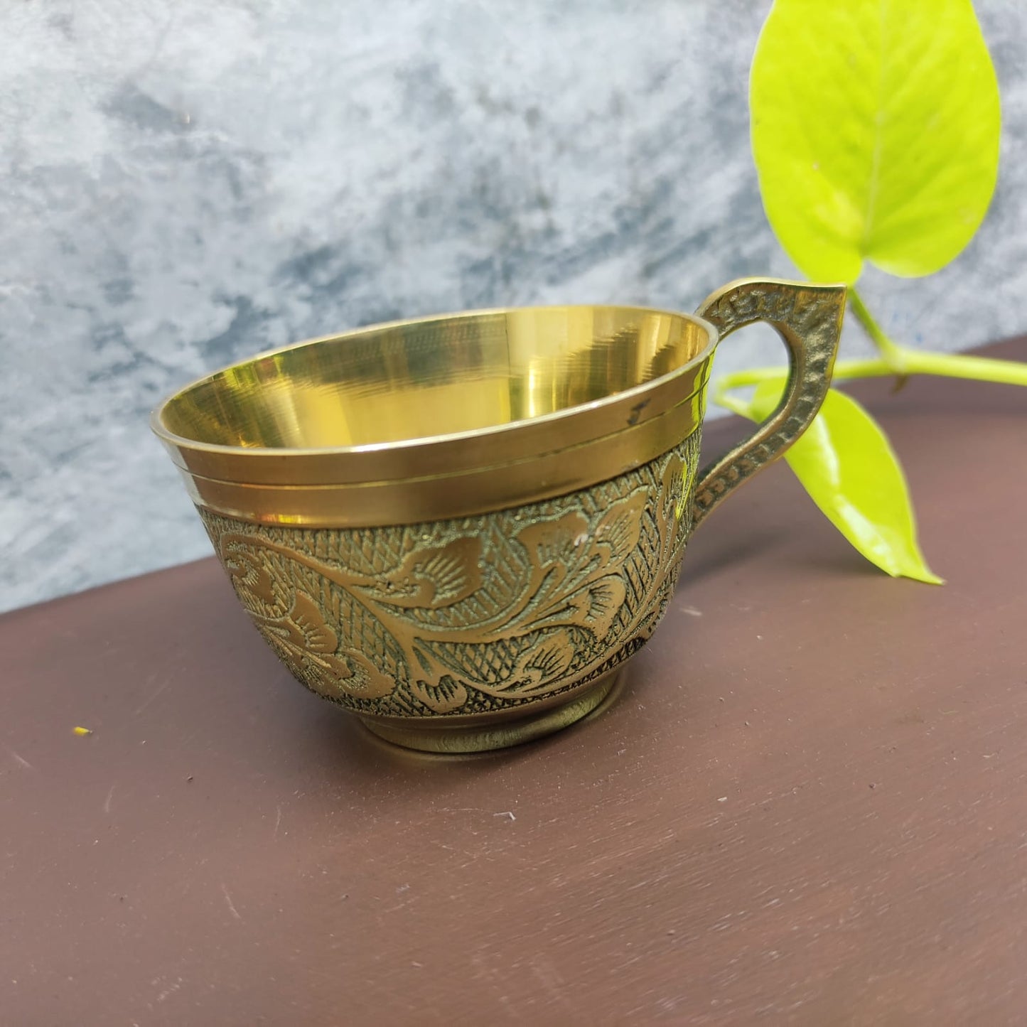 Brass Cup and Saucer - BR18-C