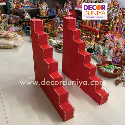 7 Step Diya Stand - Vilakku Padi - DS06