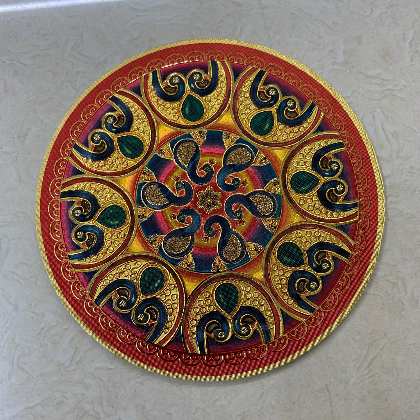 Rangoli Sticker Metalic Gold Finish - RS1