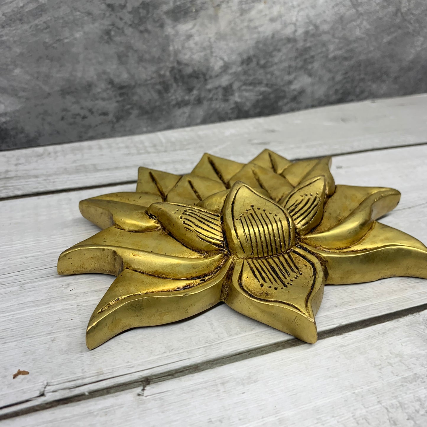 Brass Lotus Wall Hanging - BLW1