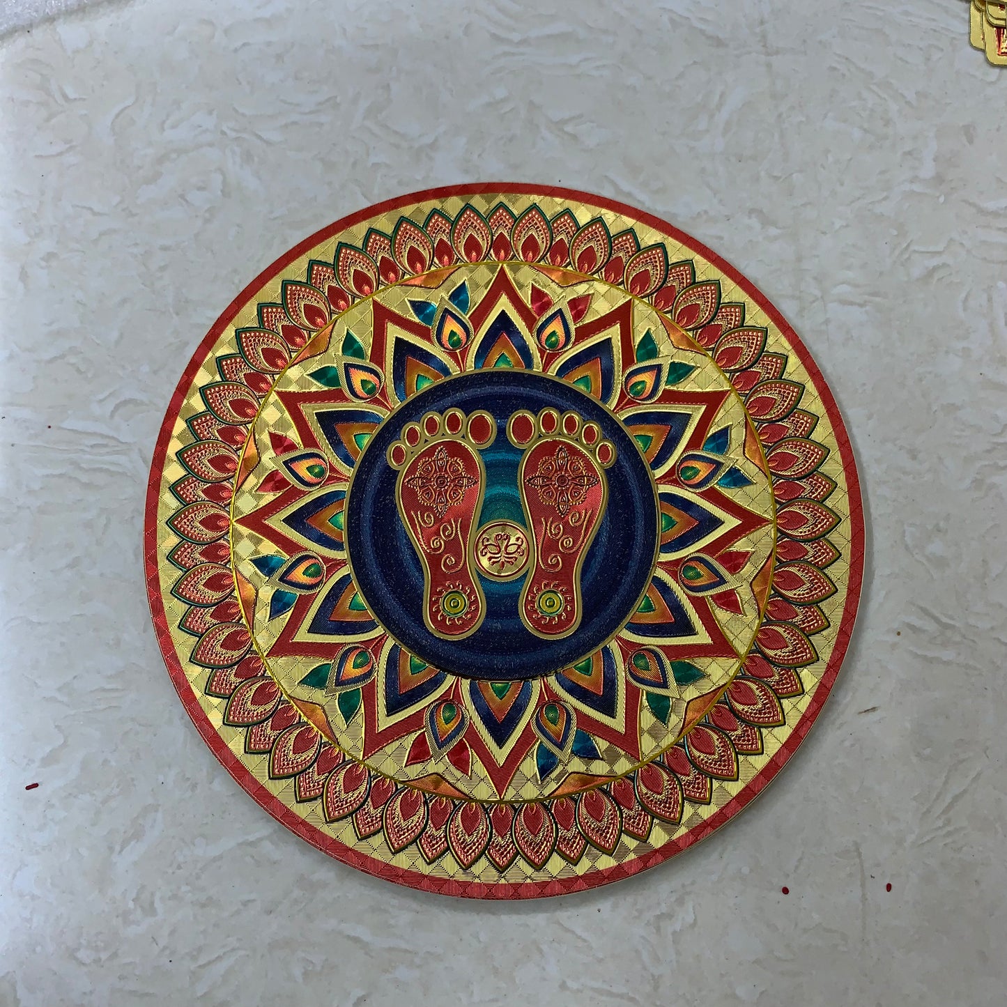 Rangoli Sticker Metalic Gold Finish - RS1