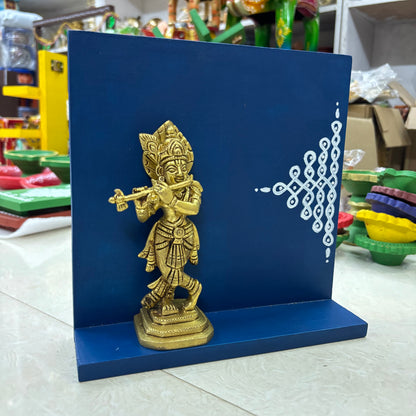 Handmade table decor with Brass Krishna- PRG1