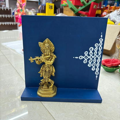 Handmade table decor with Brass Krishna- PRG1