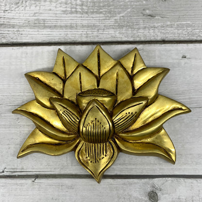 Brass Lotus Wall Hanging - BLW1