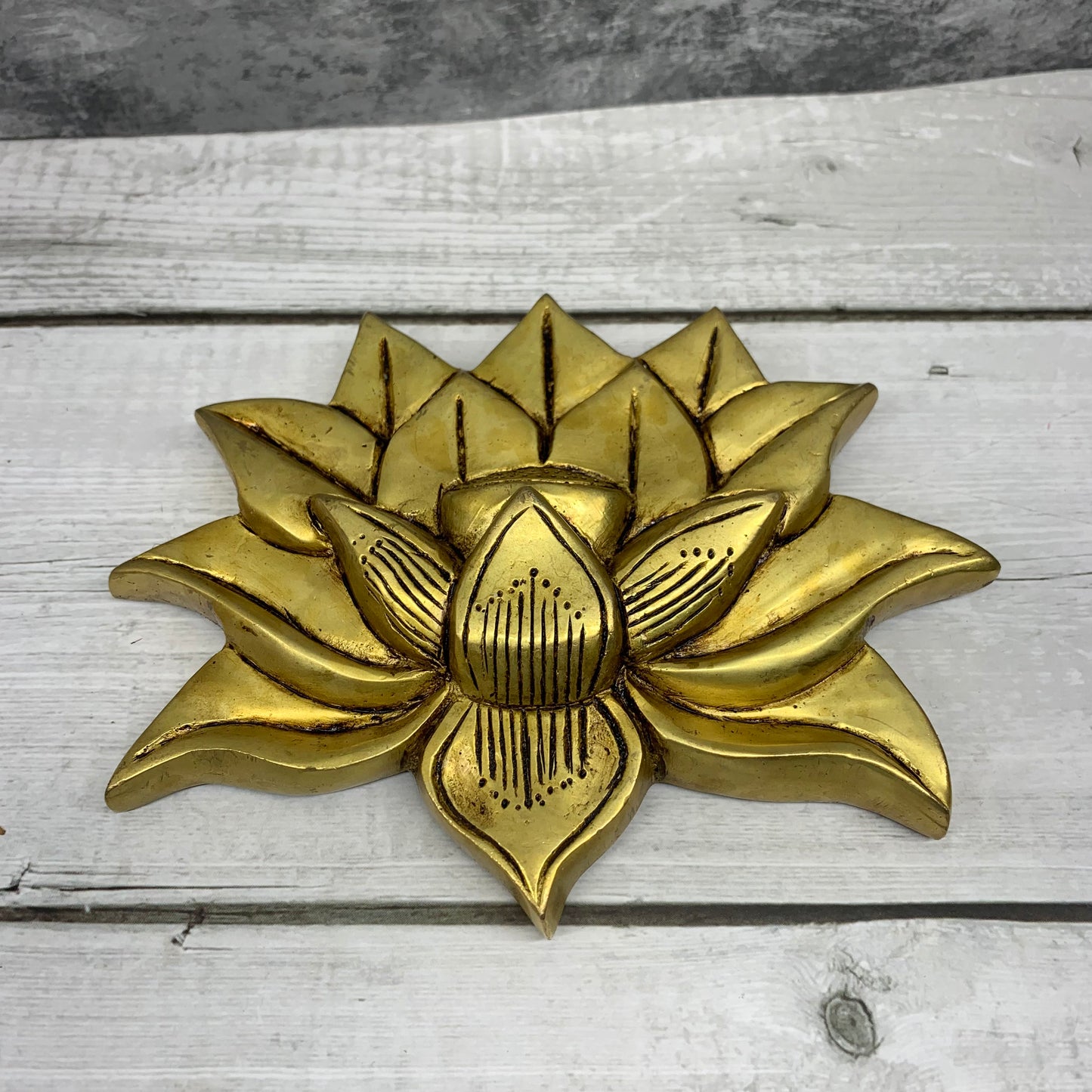 Brass Lotus Wall Hanging - BLW1