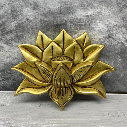 Brass Lotus Wall Hanging - BLW1