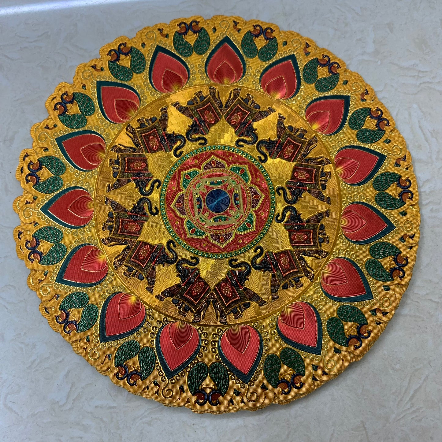 Rangoli Sticker Metalic Gold Finish - RS1