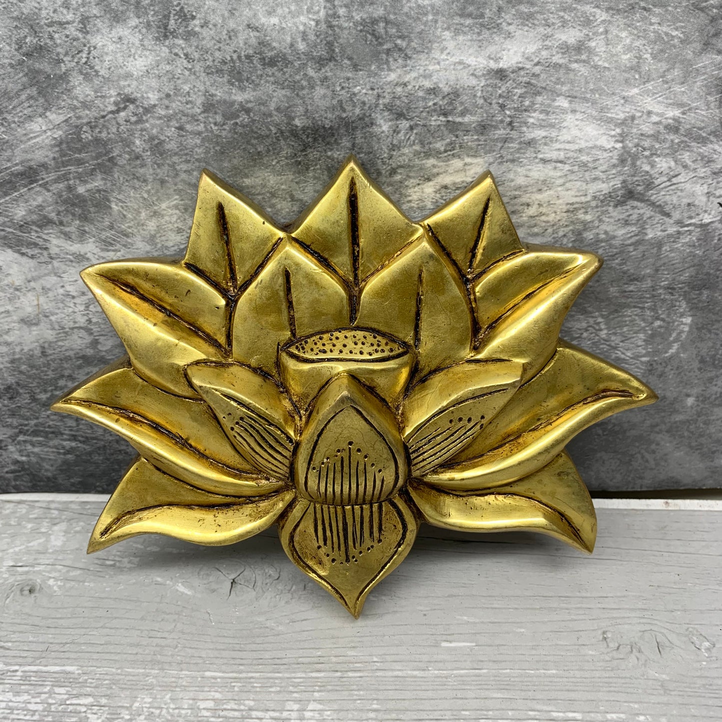 Brass Lotus Wall Hanging - BLW1