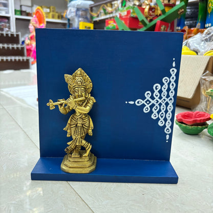 Handmade table decor with Brass Krishna- PRG1