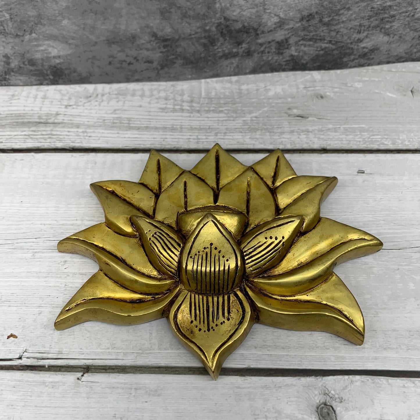 Brass Lotus Wall Hanging - BLW1