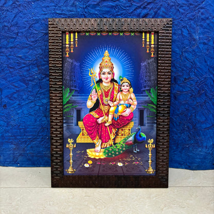 Murugar Parvathy Painting with Print Frame - MF6