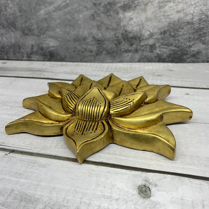 Brass Lotus Wall Hanging - BLW1