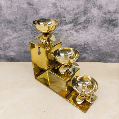 Brass Diya Stand - 3SD