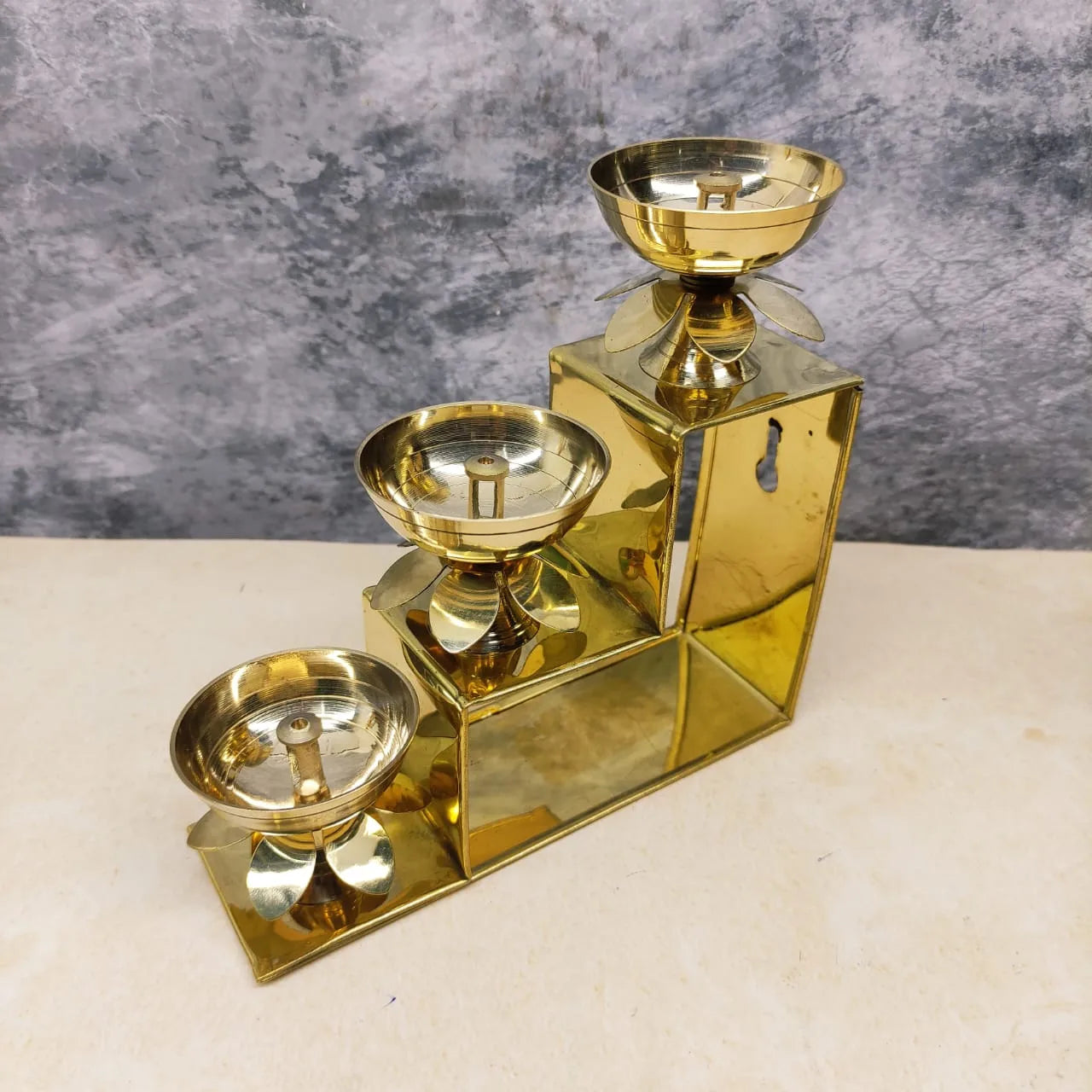 Brass Diya Stand - 3SD