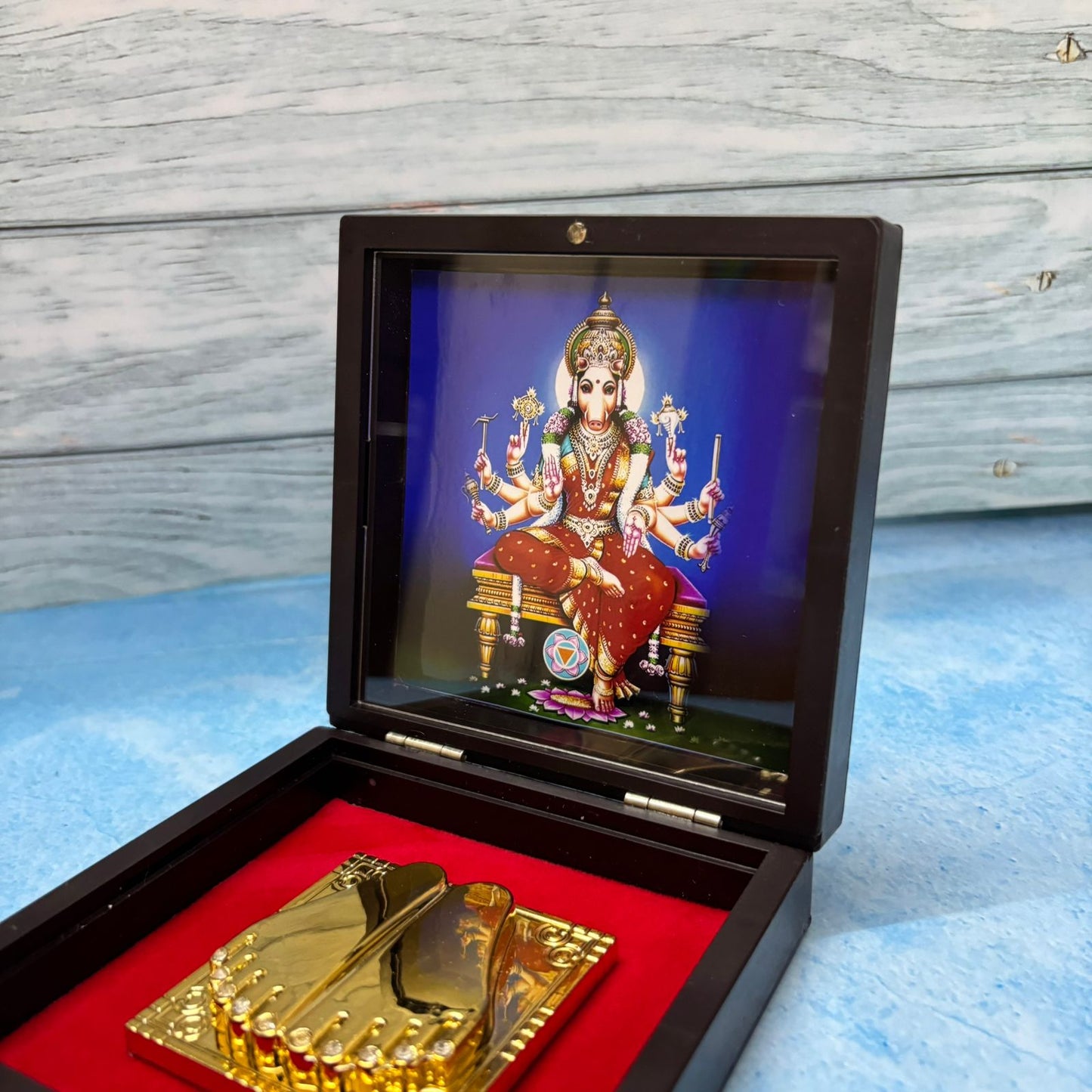 Paduka Prayer Box - Sri Varaghi Amman - KS13