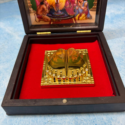 Paduka Prayer Box - Shri Ram Darbar - KS15