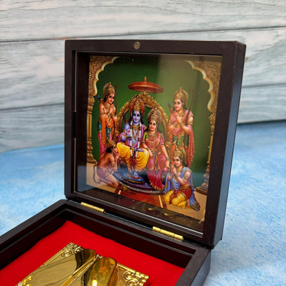 Paduka Prayer Box - Shri Ram Darbar - KS15