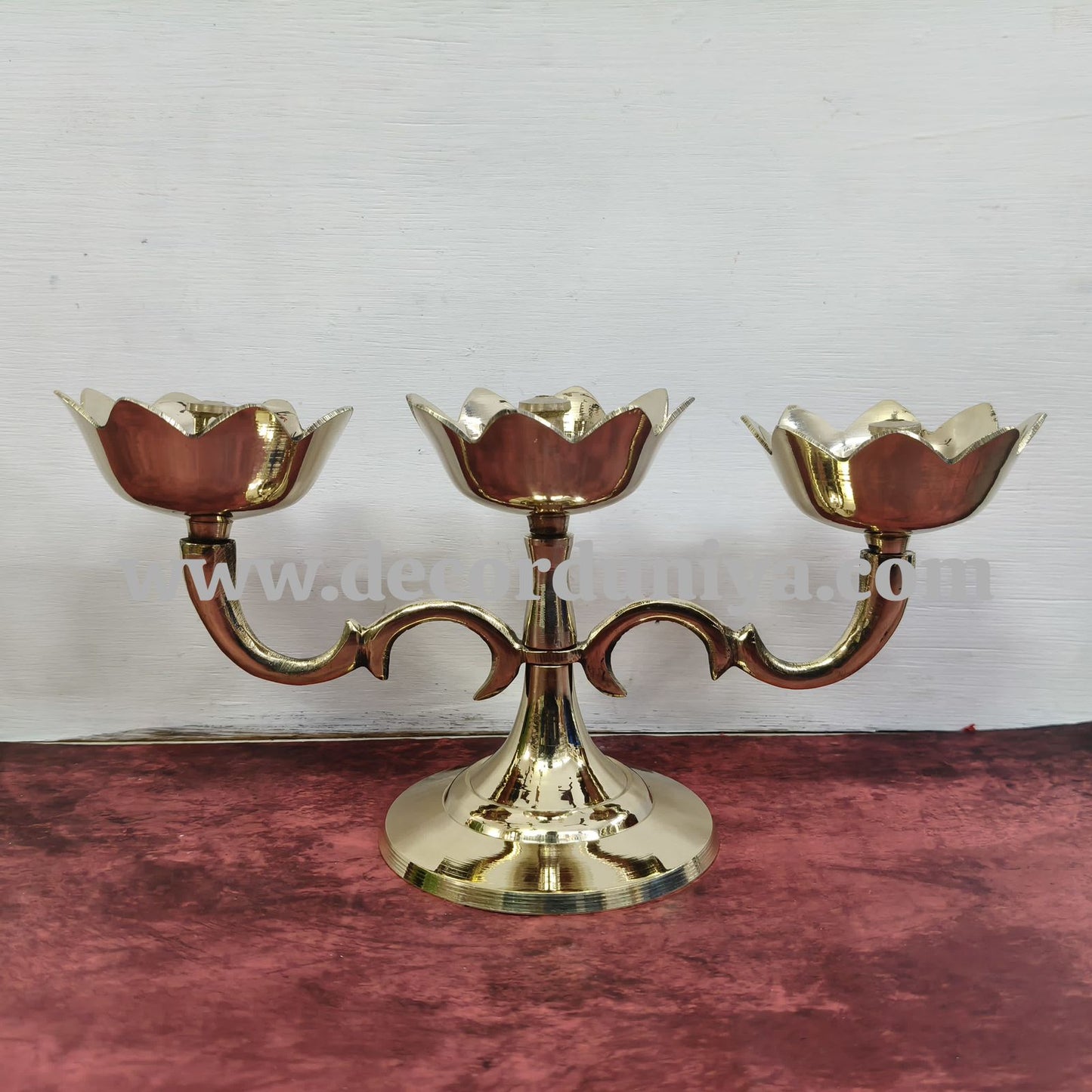 Brass Lotus Lamp / Diya / villakku - RJ-c