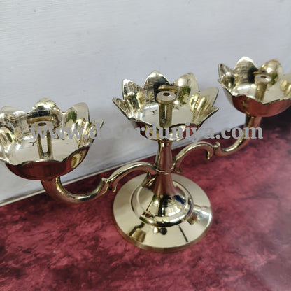 Brass Lotus Lamp / Diya / villakku - RJ-c