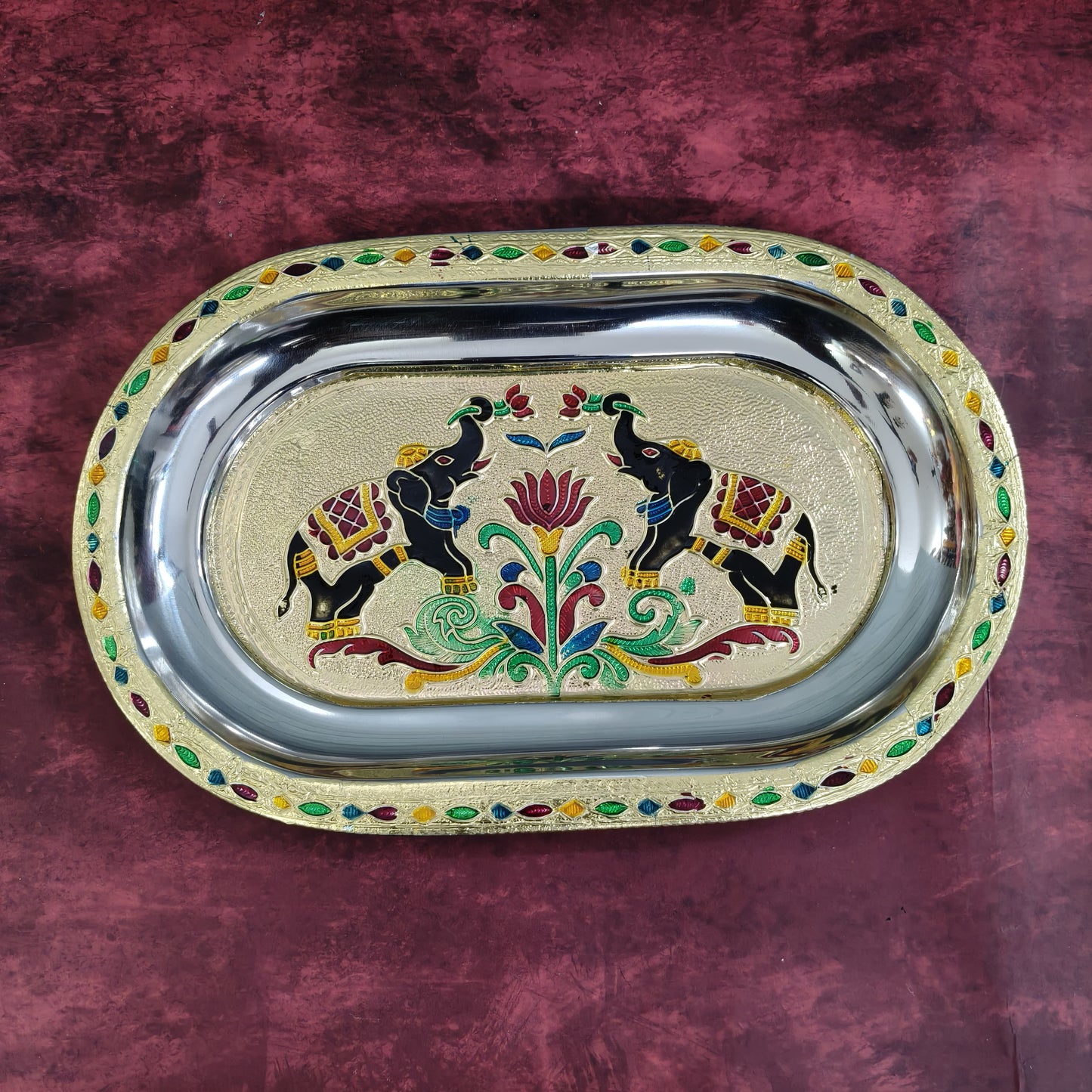 Meenakari Tray 10.5” - MT1