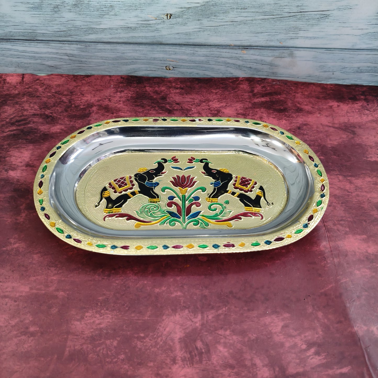 Meenakari Tray 10.5” - MT1