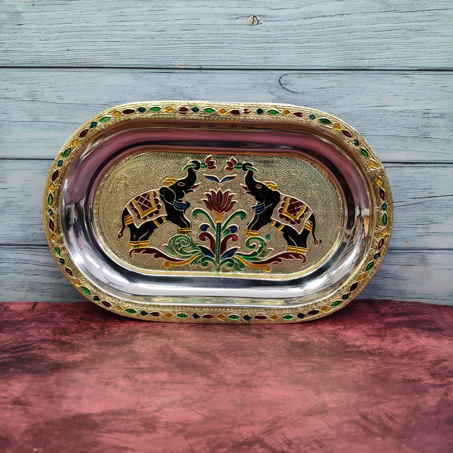 Meenakari Tray 10.5” - MT1