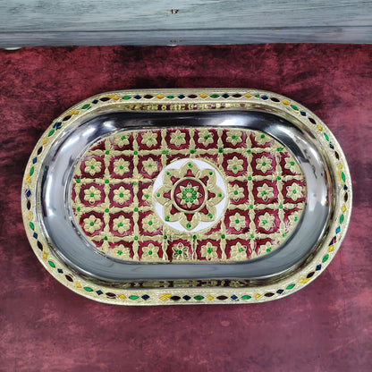 Meenakari Tray 11.5 “- MT2