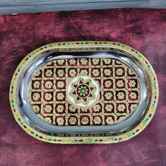 Meenakari Tray 12.5” - MT3