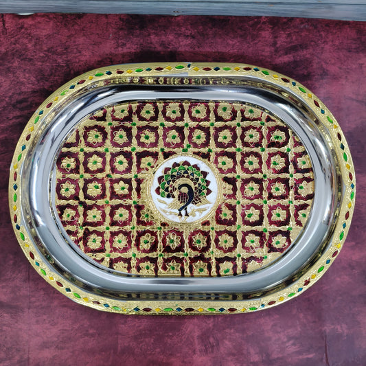 Meenakari Tray 13” - MT4