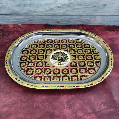 Meenakari Tray 13” - MT4