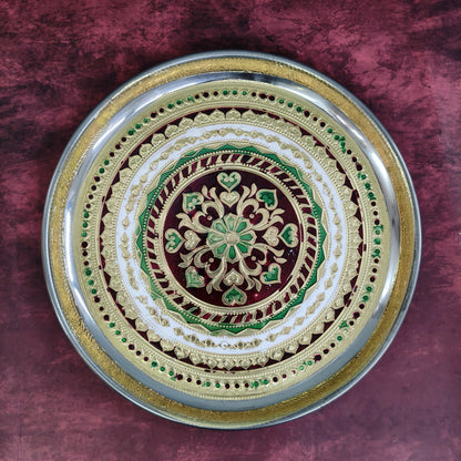 Meenakari Plate 9” - MP3