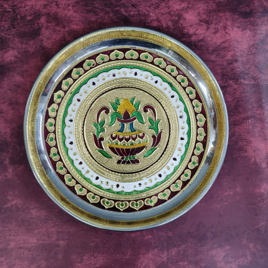 Meenakari Plate 8”   - MP2