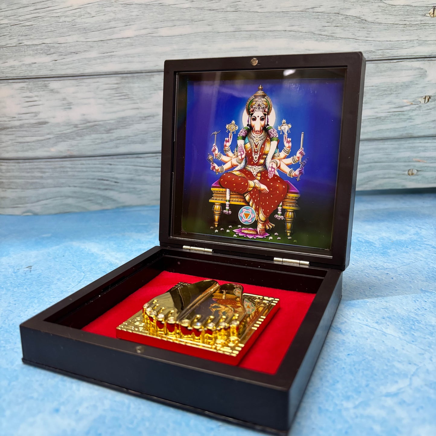 Paduka Prayer Box - Sri Varaghi Amman - KS13