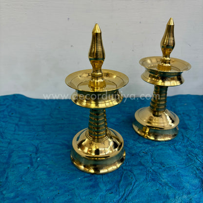 Kerala Traditional and Elegant Kuthu Vilakku Pair - SB2