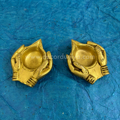 Brass Welcome Vilakku Pair - BJ4