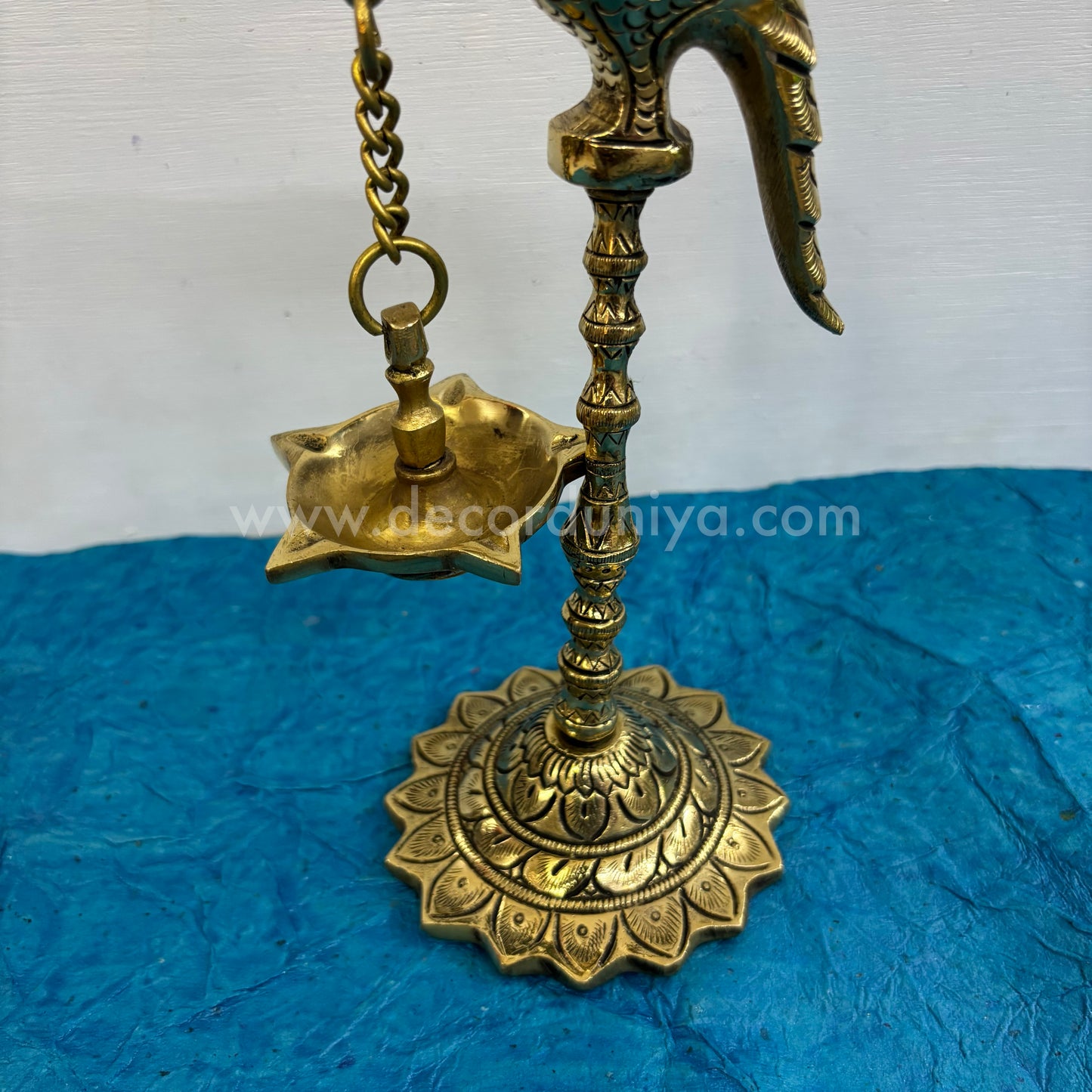 Brass Parrot Hanging Lamp with Stand  - RJ10