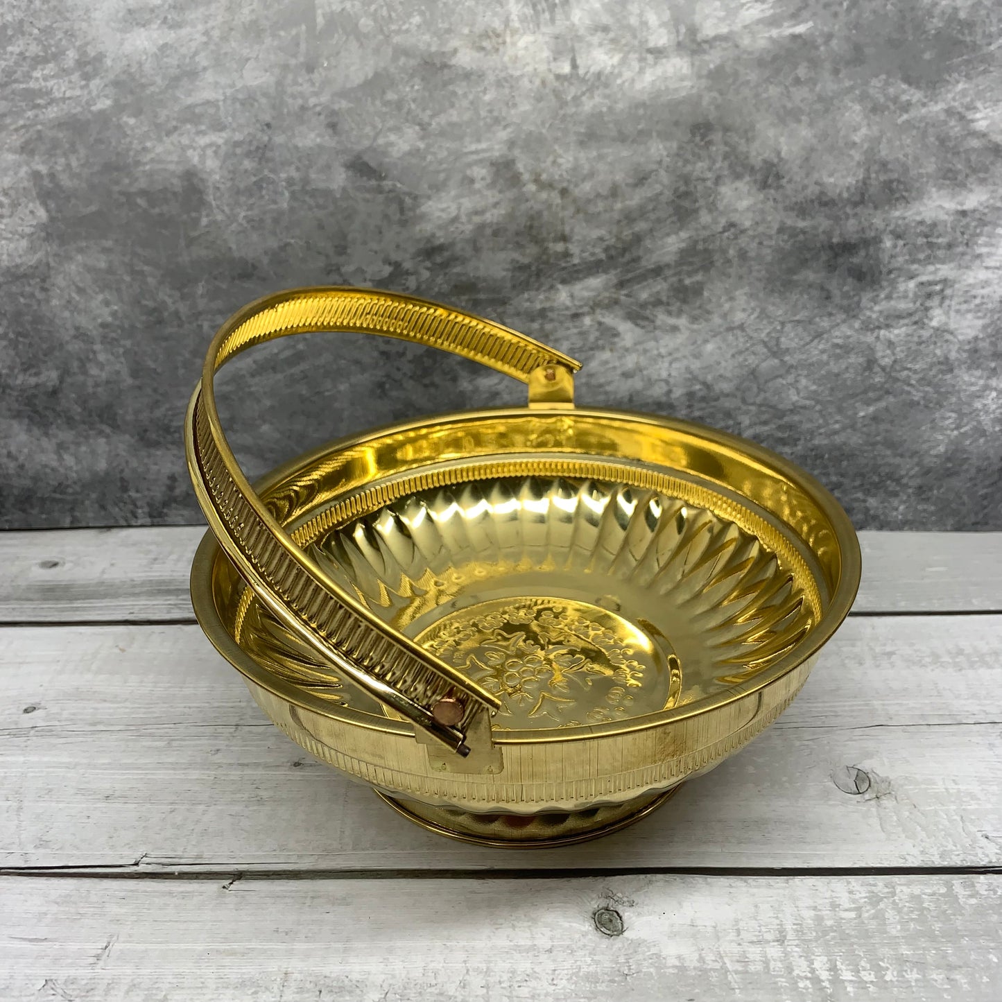 Brass Flower Basket For Pooja Worship | Poo Koodai - PK2