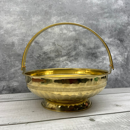 Brass Flower Basket For Pooja Worship | Poo Koodai - PK2