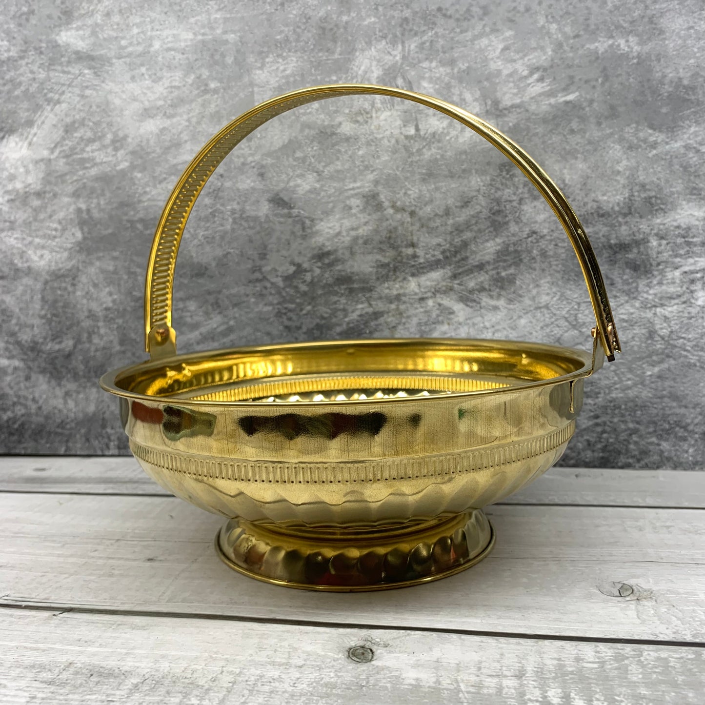 Brass Flower Basket For Pooja Worship | Poo Koodai - PK2