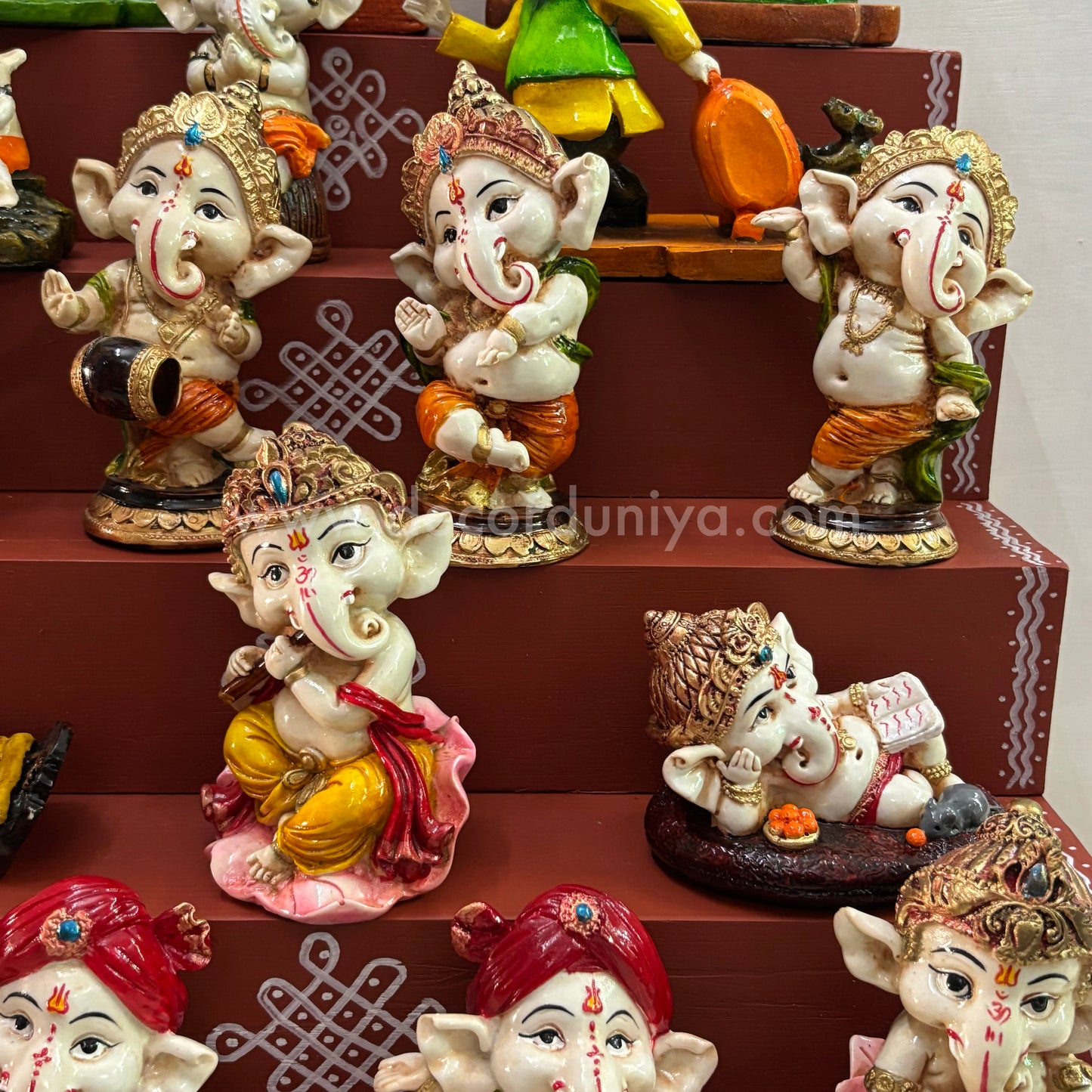 5 Step Polyresin Ganesha Golu - Entire Set - PG11